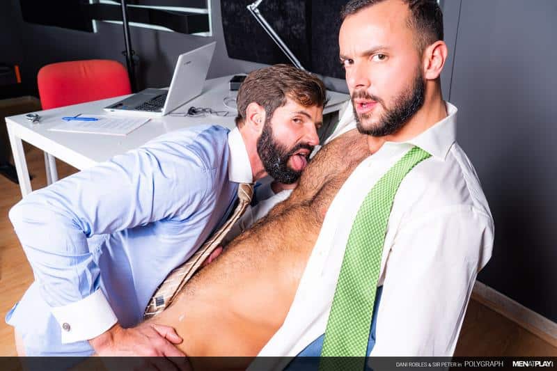 Men at Play bearded muscle hunk Dani Robles bottoms for big muscled stud Sir Peter huge thick uncut dick 25 gay porn image - Men at Play bearded muscle hunk Dani Robles bottoms for big muscled stud Sir Peter’s huge thick uncut dick