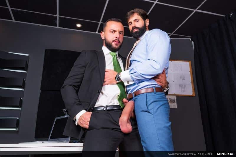 Men at Play bearded muscle hunk Dani Robles bottoms for big muscled stud Sir Peter huge thick uncut dick 8 gay porn image - Men at Play bearded muscle hunk Dani Robles bottoms for big muscled stud Sir Peter’s huge thick uncut dick