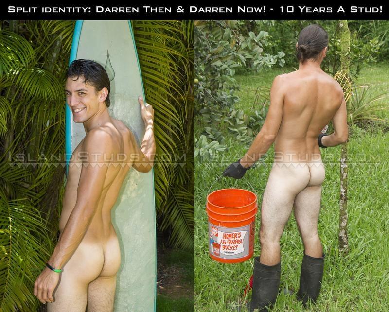 Horny young lifeguard Darren pisses jerks huge 9 inch cock outdoors Island Studs 2 gay porn image - Horny young lifeguard Darren pisses and jerks his huge 9 inch cock outdoors Island Studs