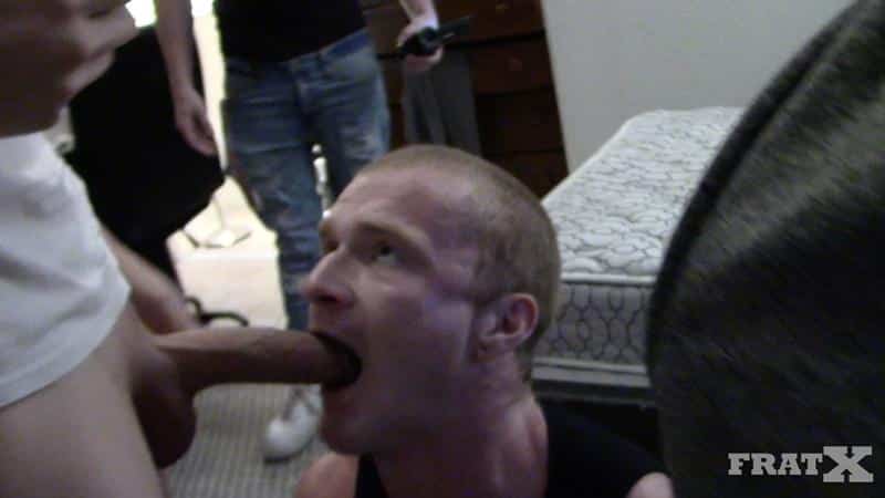 Cum filled bottom Fratmen jizz dripping out their fucked holes at FratX 8 gay porn image - Cum filled bottom Fratmen jizz dripping out their fucked holes at FratX